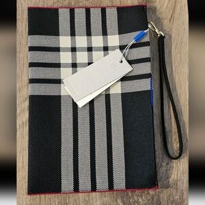 Rothy's Blackberry Plaid Wristlet